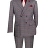 Vinci Charcoal Modern Fit Double Breasted Suit - MDW-2