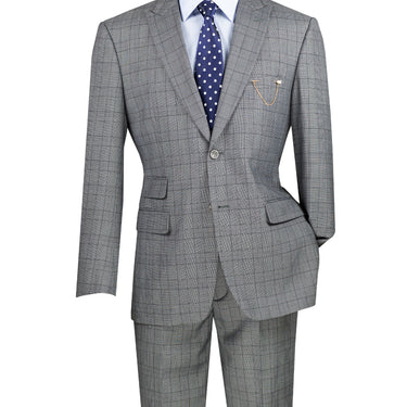 Vinci Medium Gray Modern Fit 2 Piece Suit - MRW-1