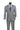 Vinci Medium Gray Modern Fit 2 Piece Suit - MRW-1