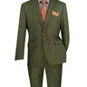 Vinci Olive Modern Fit 2 Piece Suit - MRW-1