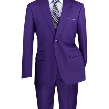 Vinci Purple Modern Fit 2 Piece Suit - MRW-1