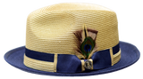 Camel/Navy Blue