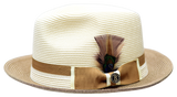Ivory/Cognac Brown