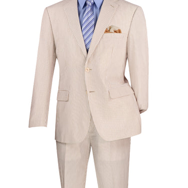 Vinci Tan Modern Fit 2 Piece Suit - MSS-1