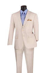 Vinci 2 Piece Modern Fit Suit in Tan - MSS-1