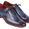 Paul Parkman Men's Wingtip Oxfords in Blue & Purple in Blue & Purple