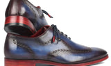 Paul Parkman Men's Wingtip Oxfords in Blue & Purple