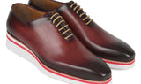 Paul Parkman Men's Smart Casual Wholecut Oxfords Bordeaux