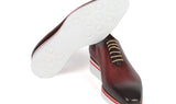 Paul Parkman Men's Smart Casual Wholecut Oxfords Bordeaux