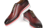 Paul Parkman Men's Smart Casual Wholecut Oxfords Bordeaux