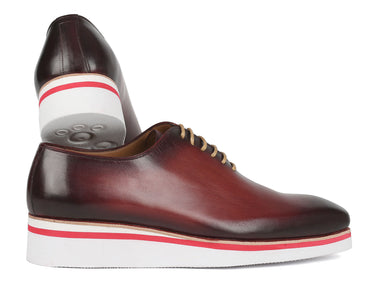 Paul Parkman Men's Smart Casual Wholecut Oxfords Bordeaux