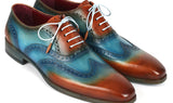 Paul Parkman Men's Wingtip Oxfords Turquoise / Tobacco