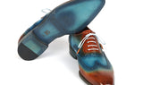 Paul Parkman Men's Wingtip Oxfords Turquoise / Tobacco