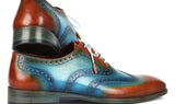 Paul Parkman Men's Wingtip Oxfords Turquoise / Tobacco
