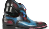Paul Parkman Norwegian Welted Cap Toe Derby Shoes Blue / Purple