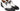 Paul Parkman Norwegian Welted Wingtip Men's Dress Shoes Black / White