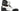 Paul Parkman Norwegian Welted Wingtip Men's Dress Shoes Black / White