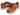 Paul Parkman Men's Brown Hand-Painted Sneakers