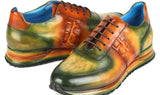 Paul Parkman Men's Green & Brown Patina Sneakers