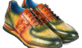 Paul Parkman Men's Green & Brown Patina Sneakers