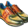 Paul Parkman Men's Green & Brown Patina Sneakers