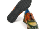Paul Parkman Men's Green & Brown Patina Sneakers