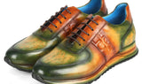 Paul Parkman Men's Green & Brown Patina Sneakers