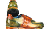 Paul Parkman Men's Green & Brown Patina Sneakers