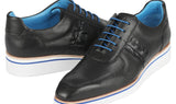 Paul Parkman Men's Casual Shoes Black Floater Leather