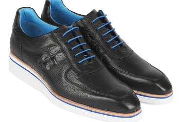Paul Parkman Men's Casual Shoes Black Floater Leather