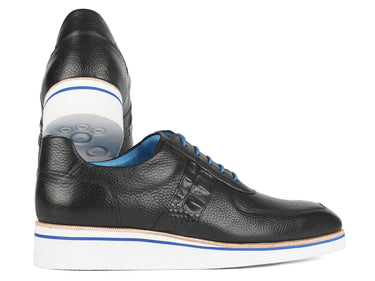 Paul Parkman Men's Casual Shoes Black Floater Leather