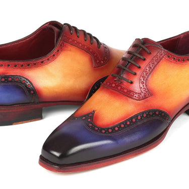 Paul Parkman Goodyear Welted Men's Wingtip Oxfords Multicolor in #color_