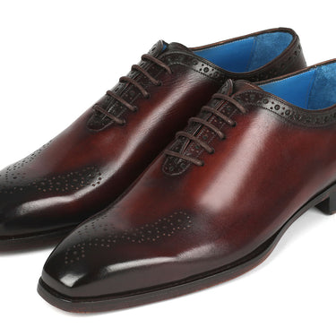 Paul Parkman Goodyear Welted Punched Oxfords Brown in #color_