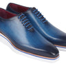 Paul Parkman Men's Smart Casual Wholecut Oxfords Blue