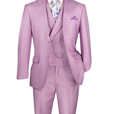 Vinci Lavender Modern Fit 3 Piece Suit - MV2K-2