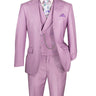 Vinci Lavender Modern Fit 3 Piece Suit - MV2K-2
