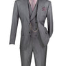 Vinci Charcoal Modern Fit 3 Piece Suit - MV2K-2