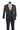 Vinci Char Black Modern Fit 3 Piece Suit - MV2K-3