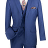 Vinci Blue Modern Fit 3 Piece Suit - MV2TR