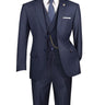 Vinci Navy Modern Fit 3 Piece Suit - MV2TR