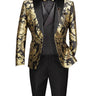 Vinci Black Modern Fit 3 Piece Tuxedo - MVJQ-1