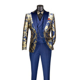Vinci 3 Piece Modern Fit Tuxedo in Navy - MVJQ-1