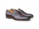 Carrucci Shoes Madison Brown Leather Bit Loafer in Chestnut