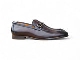 Carrucci Shoes Madison Brown Leather Bit Loafer