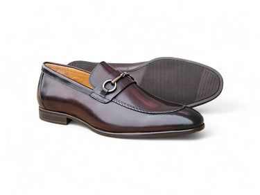 Carrucci Shoes Madison Brown Leather Bit Loafer