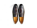 Carrucci Shoes Madison Brown Leather Bit Loafer