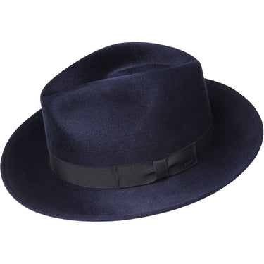 Bailey Criss Polished LiteFelt® Wool Fedora in Navy