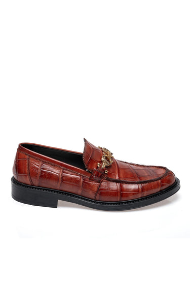 Mauri 1028/1 Chapel Alligator & Leather Horse-Bit Loafer (MA5697) - Gold