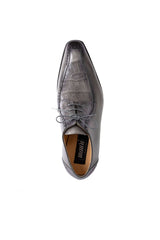 Mauri 1057 Crocodile & Leather Derby - Light Grey
