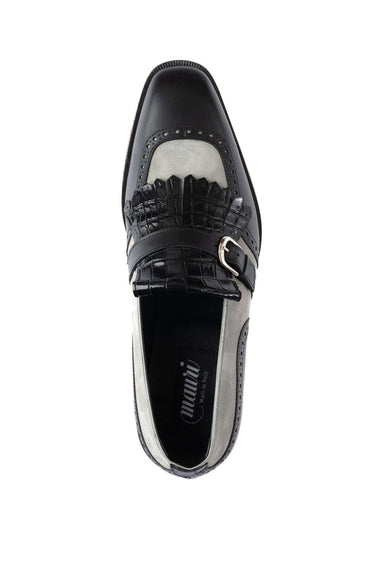 Mauri 1123 Multi Material Kil-Tie Loafer - Black/Grey